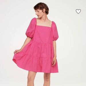 BNWT H&M Summer 2020 hot pink dress size XS